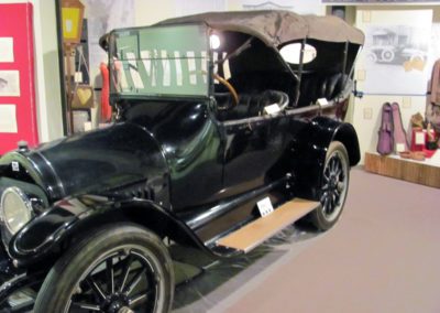 Old car on display in the museum